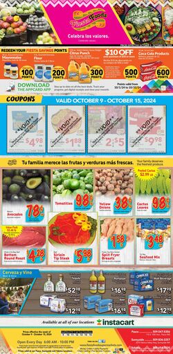 Weekly ad Fiesta Foods 10/09/2024 - 10/15/2024