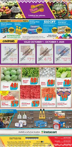 Weekly ad Fiesta Foods 10/01/2025 - 10/07/2025
