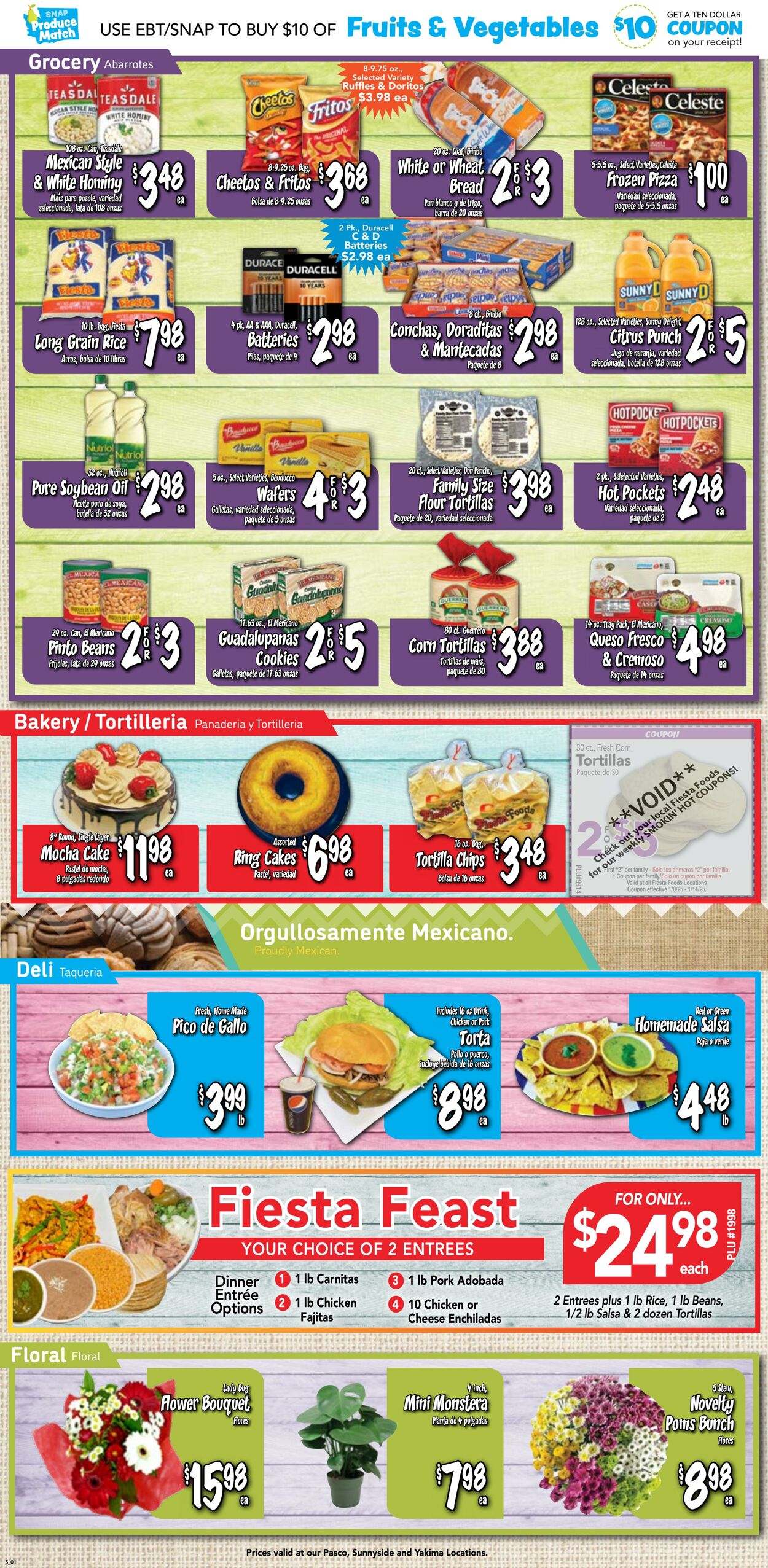 Weekly ad Fiesta Foods 01/08/2025 - 01/14/2025