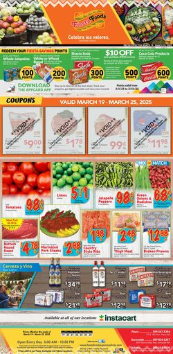 Weekly ad Fiesta Foods 03/19/2025 - 03/25/2025