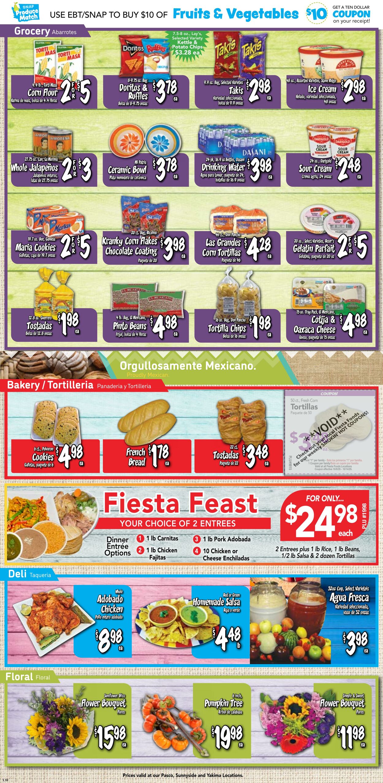 Weekly ad Fiesta Foods 10/08/2025 - 10/14/2025