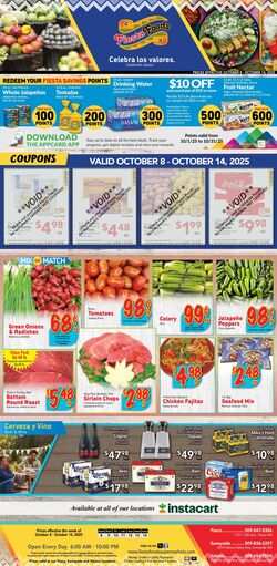 Weekly ad Fiesta Foods 10/08/2025 - 10/14/2025