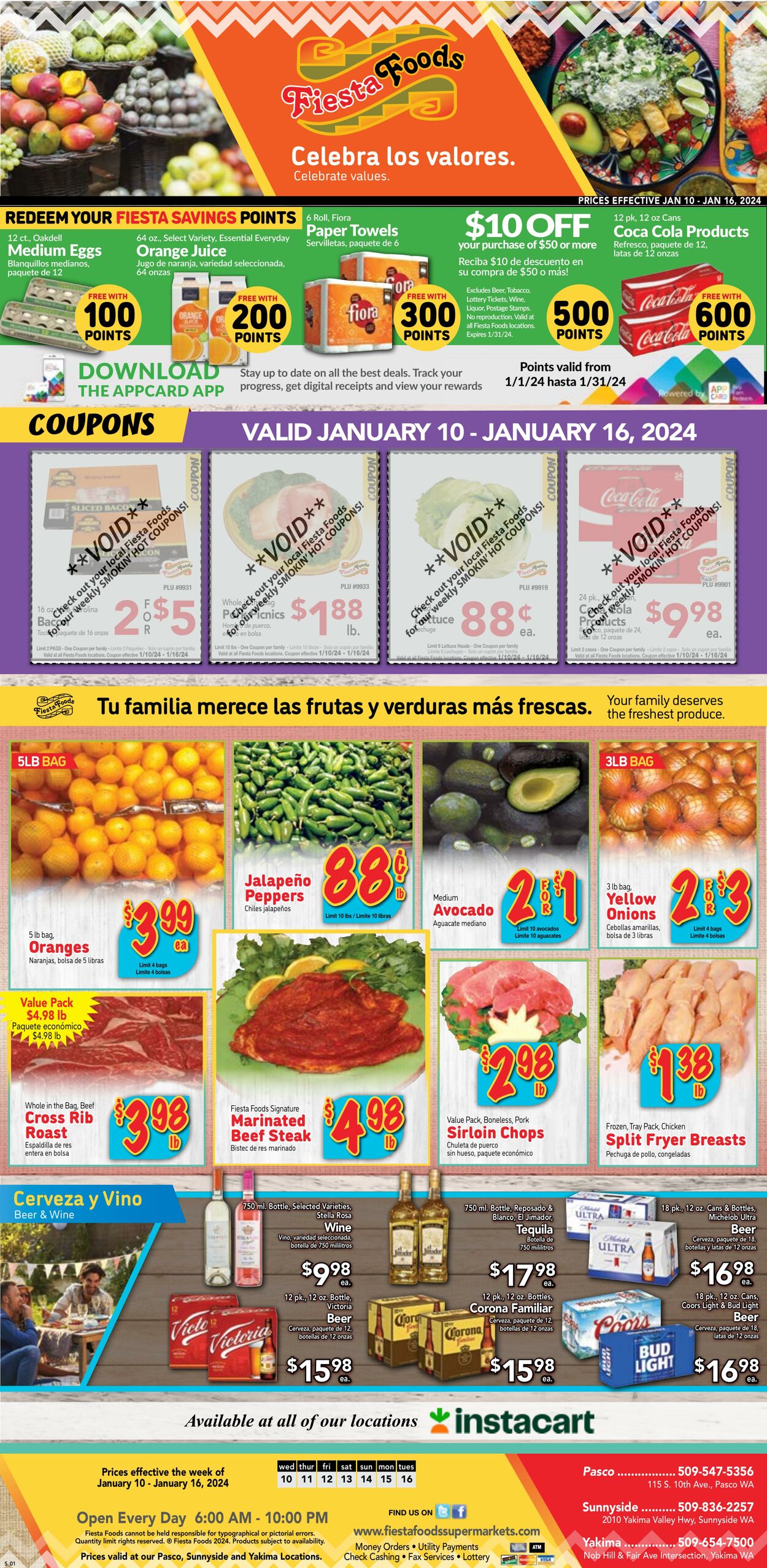Weekly ad Fiesta Foods 01/10/2024 - 01/16/2024