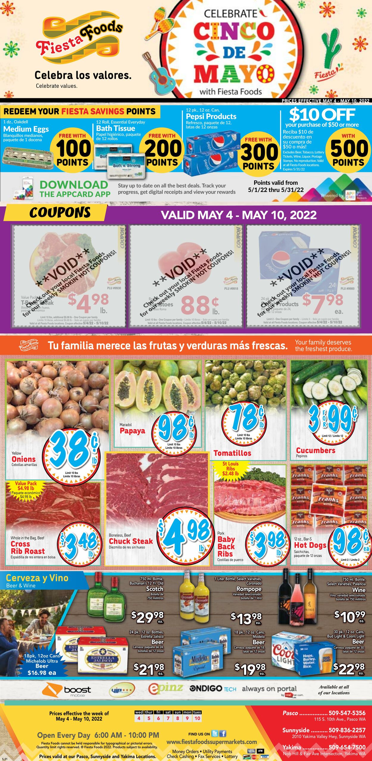 Weekly ad Fiesta Foods 05/04/2022 - 05/10/2022