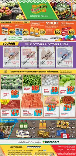 Weekly ad Fiesta Foods 09/28/2022 - 10/04/2022