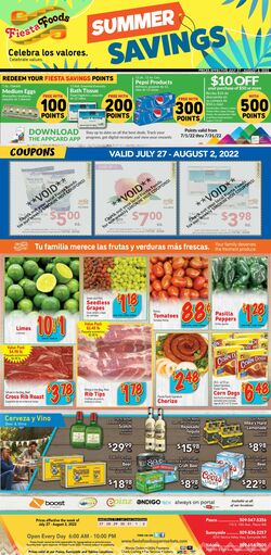Weekly ad Fiesta Foods 07/27/2022-08/02/2022