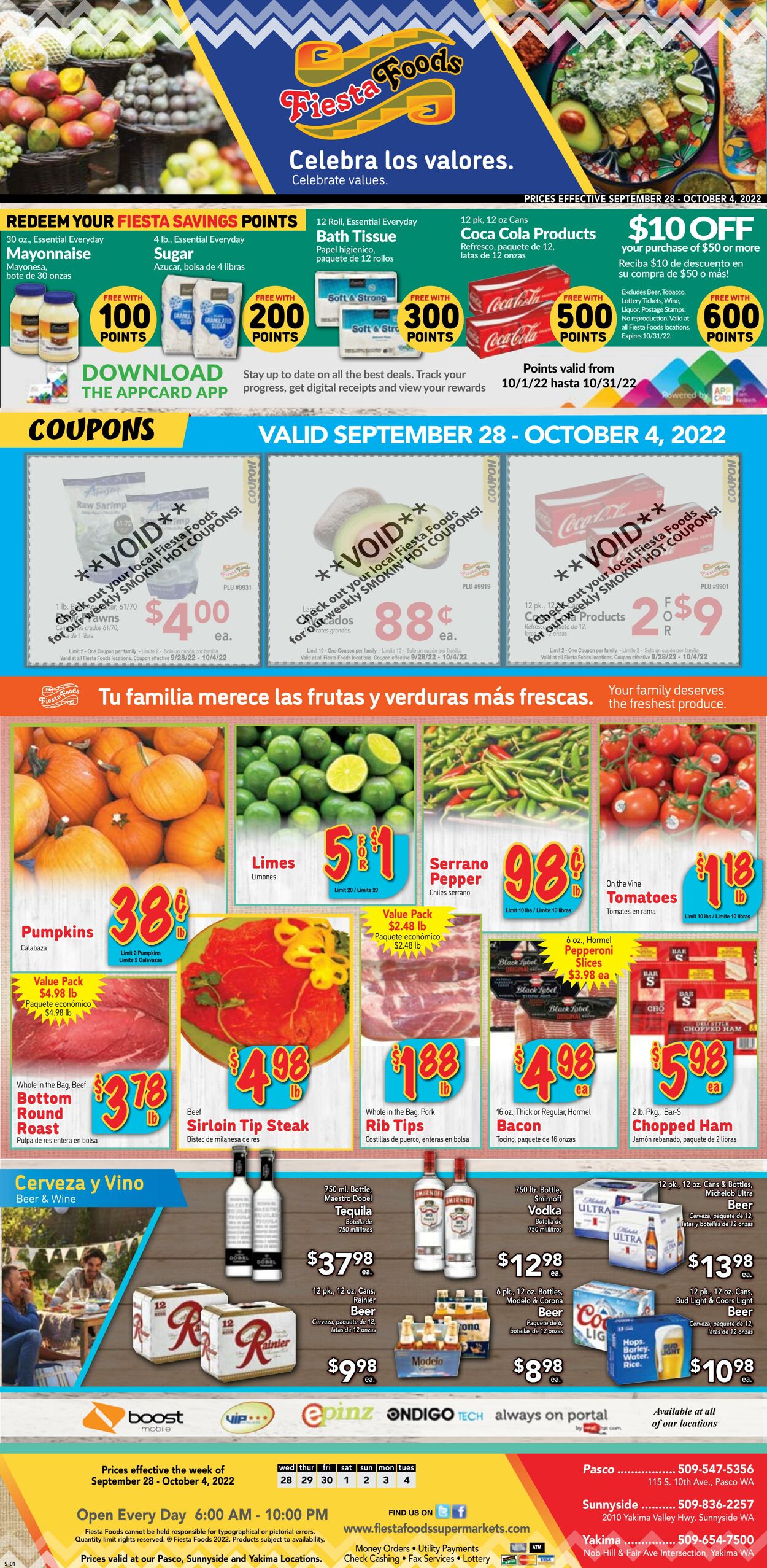 Weekly ad Fiesta Foods 09/28/2022 - 10/04/2022