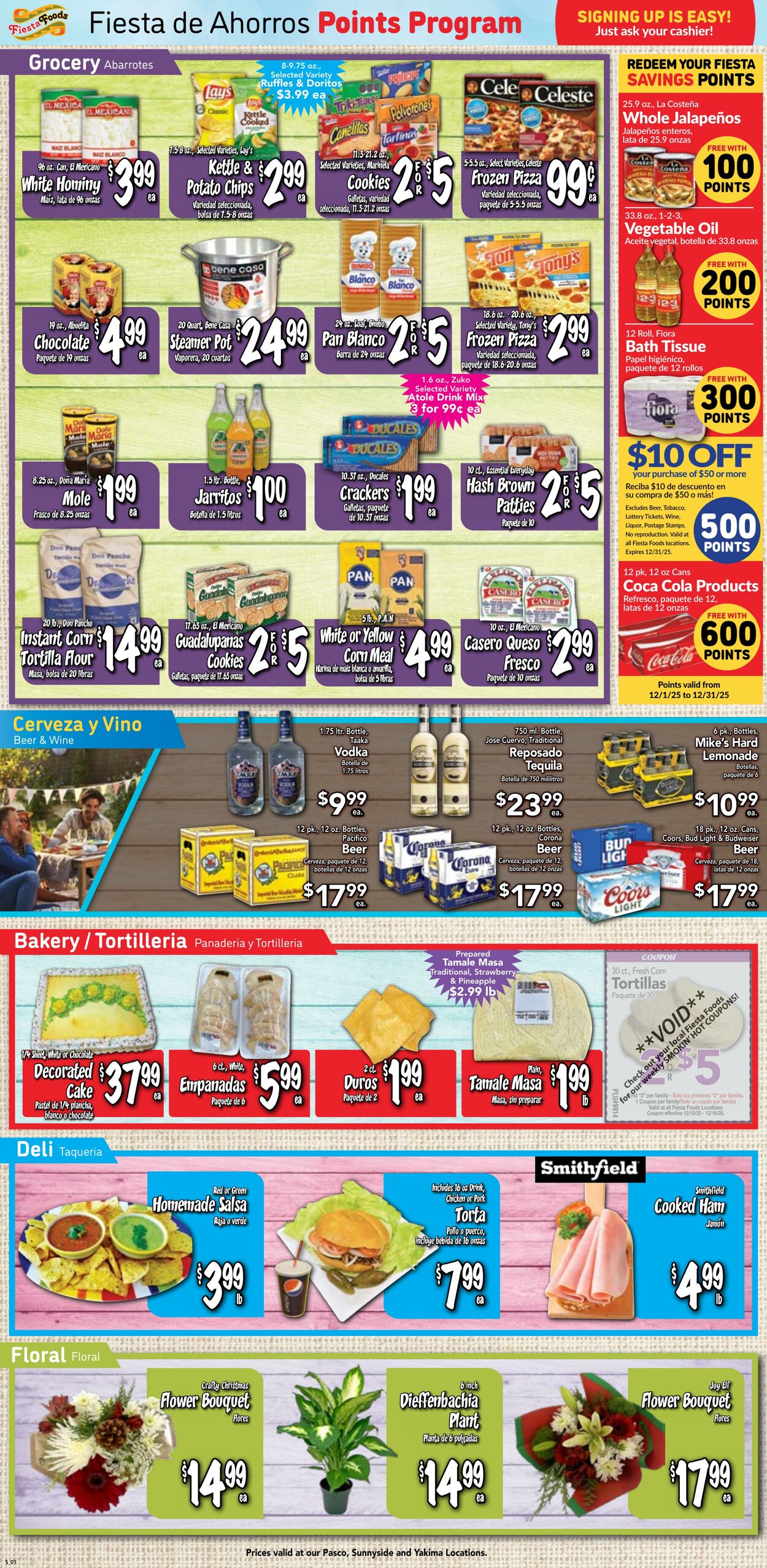 Weekly ad Fiesta Foods 12/10/2025 - 12/16/2025