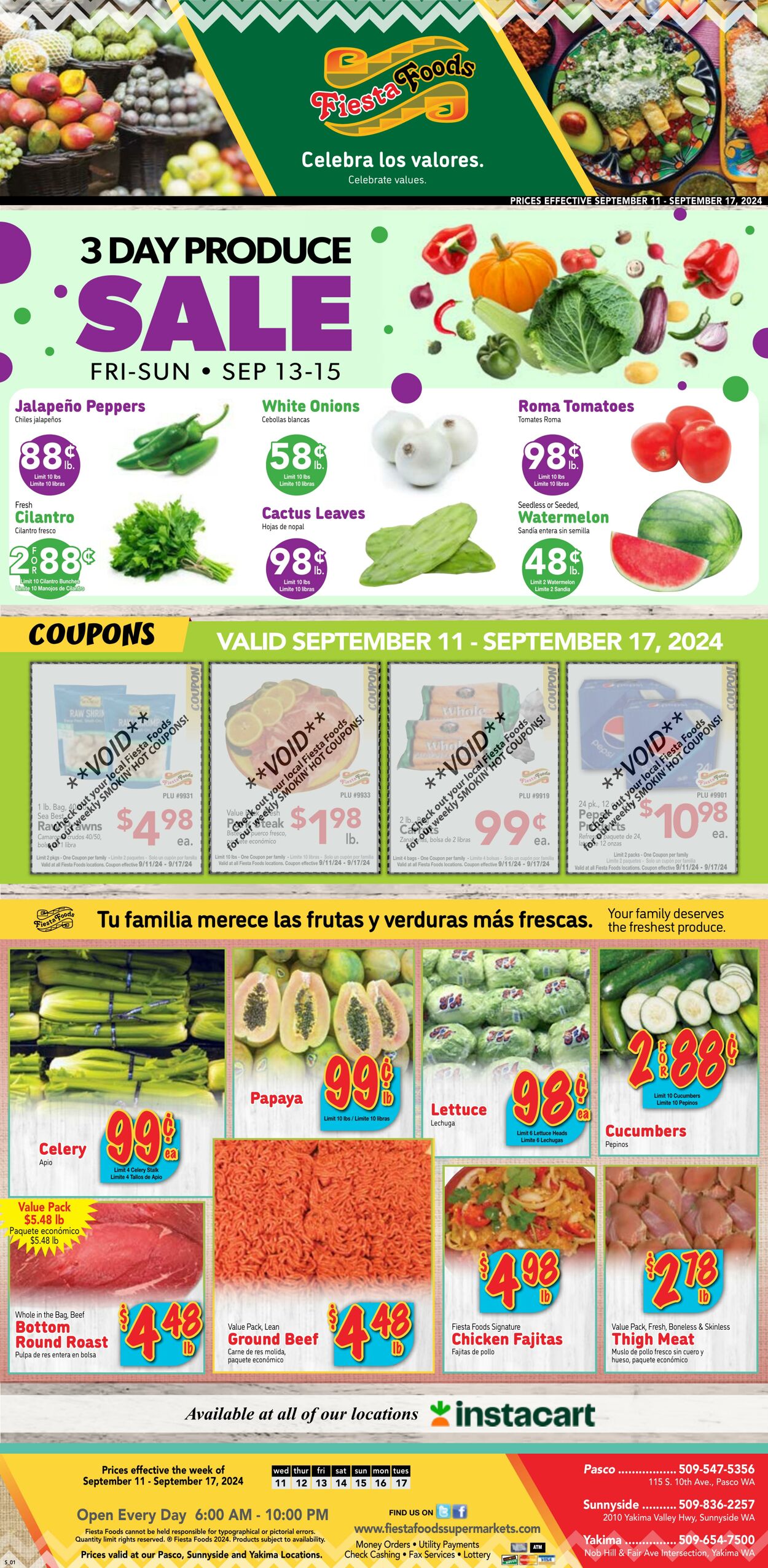 Weekly ad Fiesta Foods 09/11/2024 - 09/17/2024