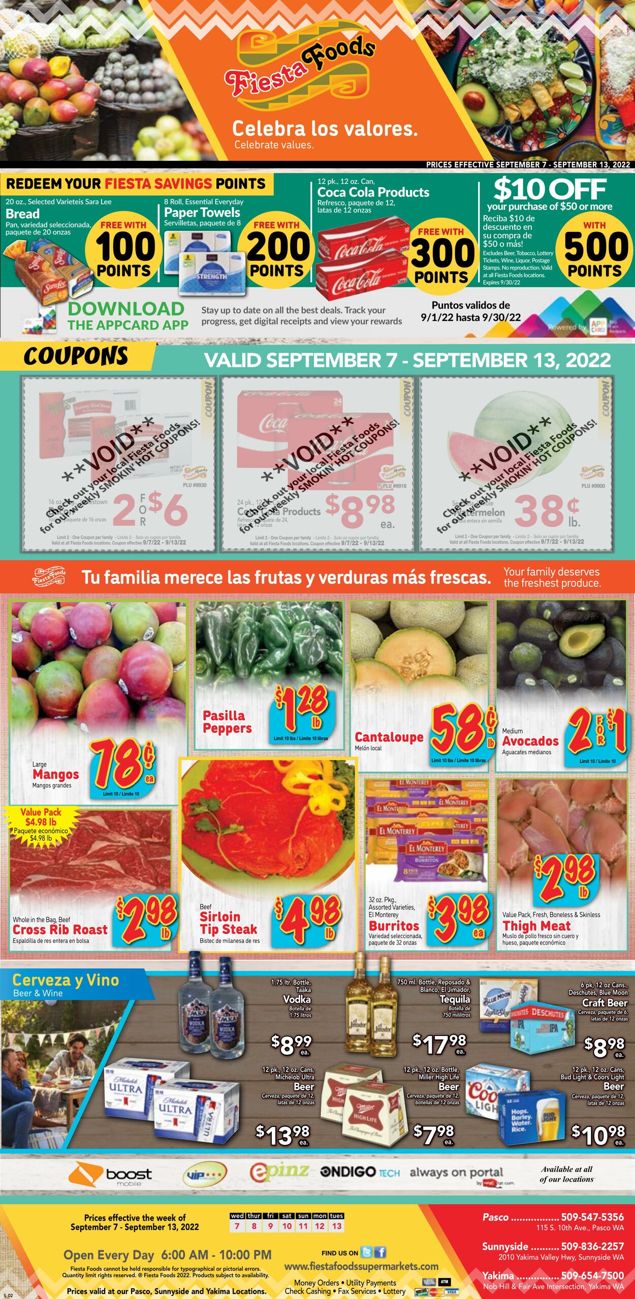 Weekly ad Fiesta Foods 09/07/2022 - 09/13/2022