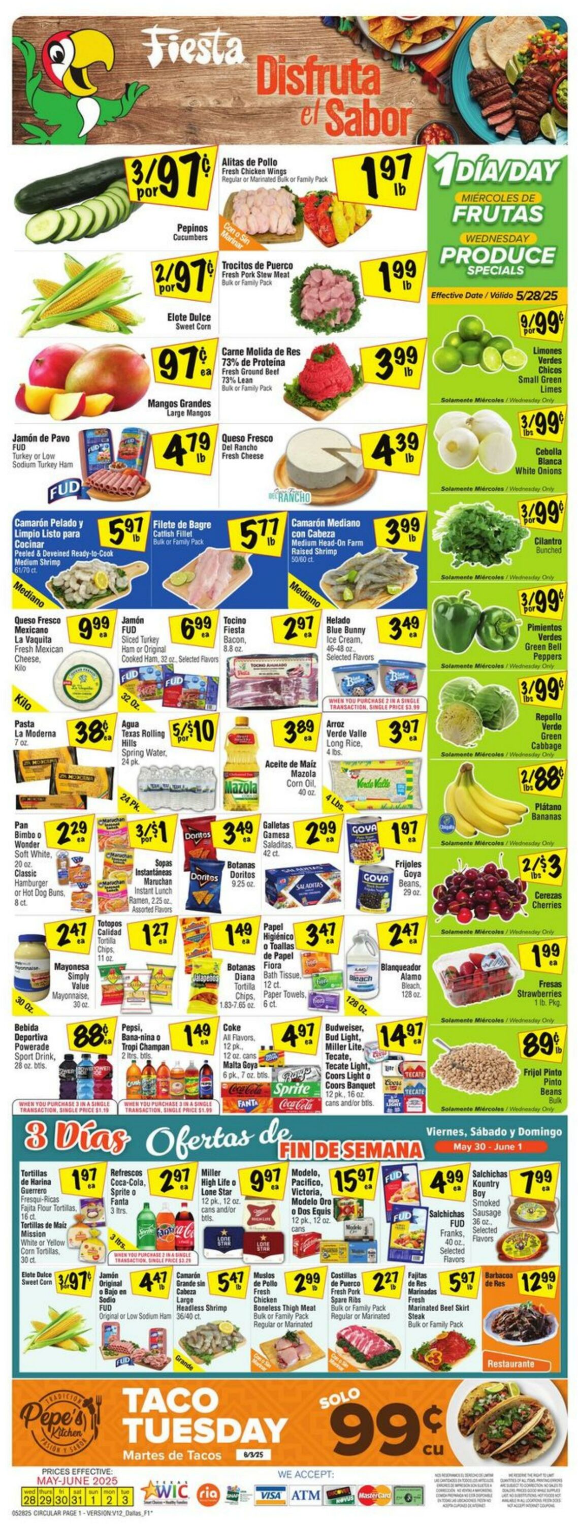 Weekly ad Fiesta Mart 05/28/2025 - 06/03/2025