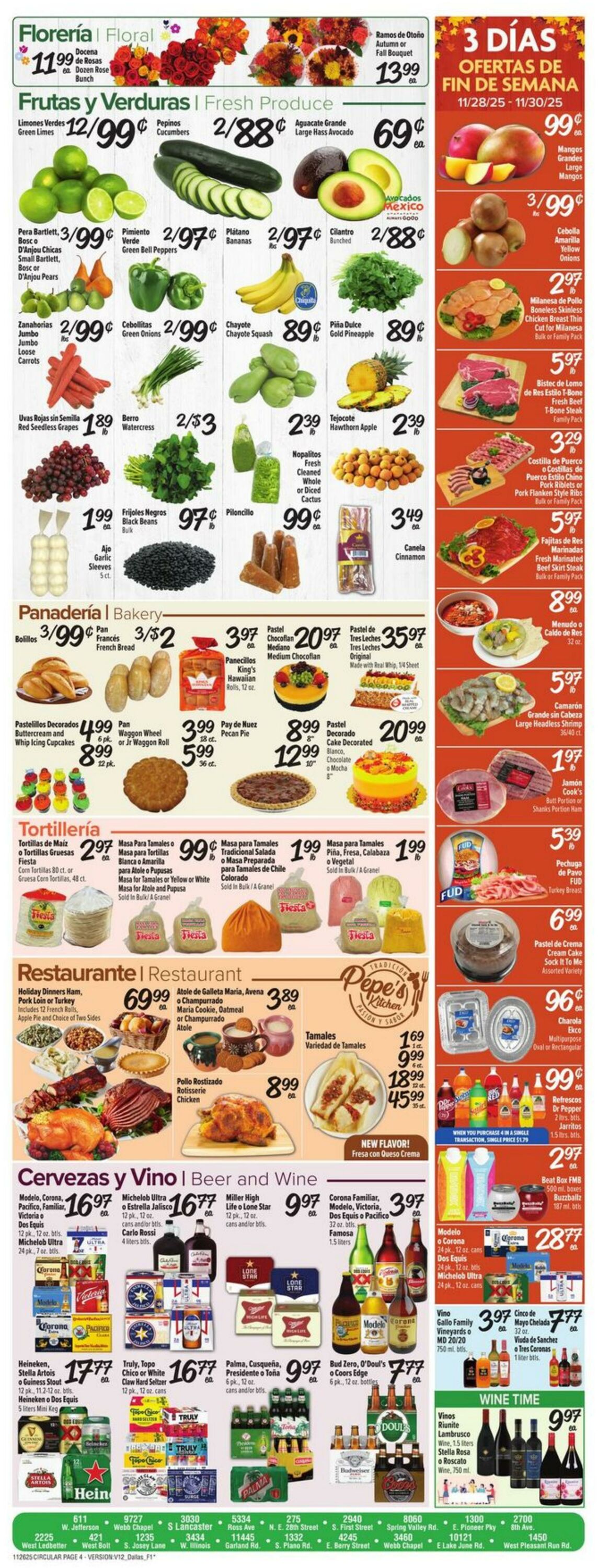 Weekly ad Fiesta Mart 11/26/2025 - 12/02/2025