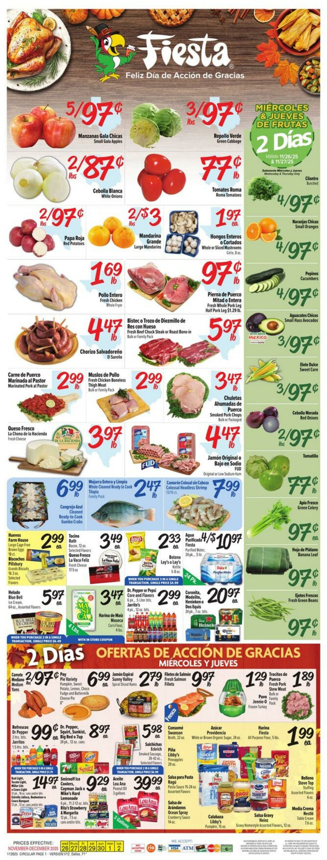 Weekly ad Fiesta Mart 11/26/2025 - 12/02/2025