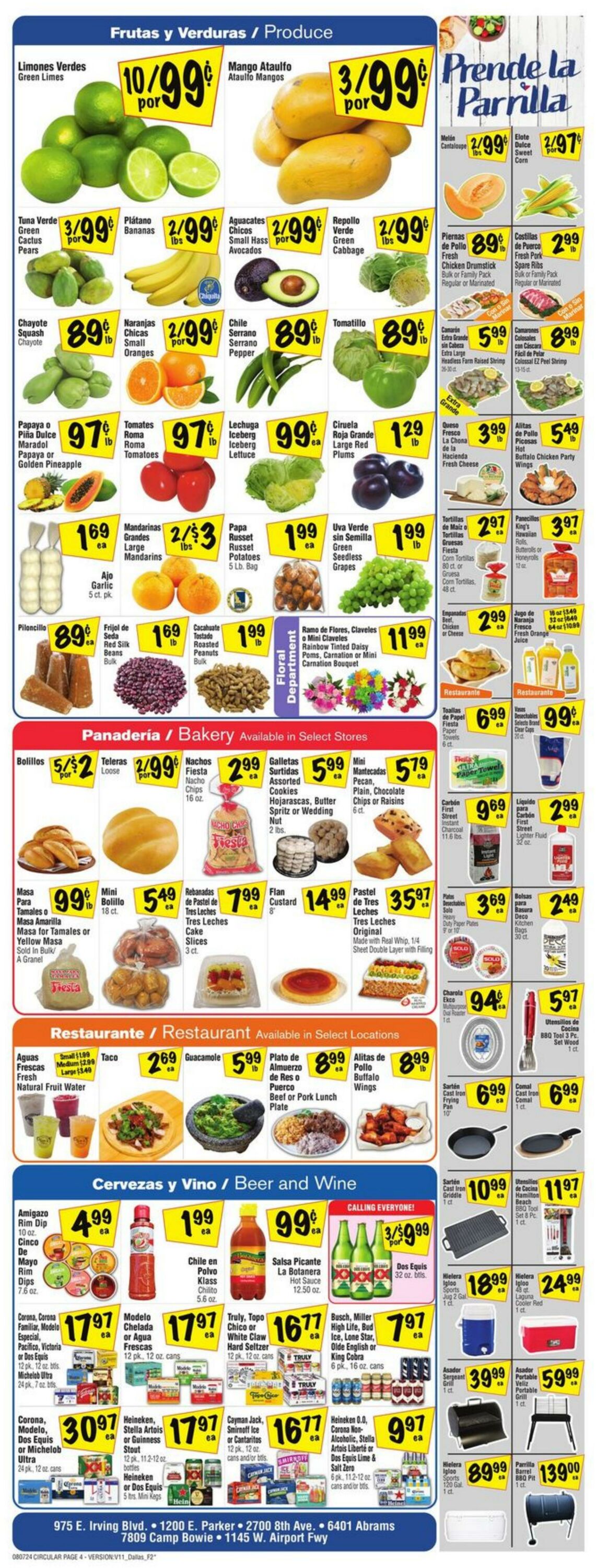 Weekly ad Fiesta Mart 08/07/2024 - 08/13/2024