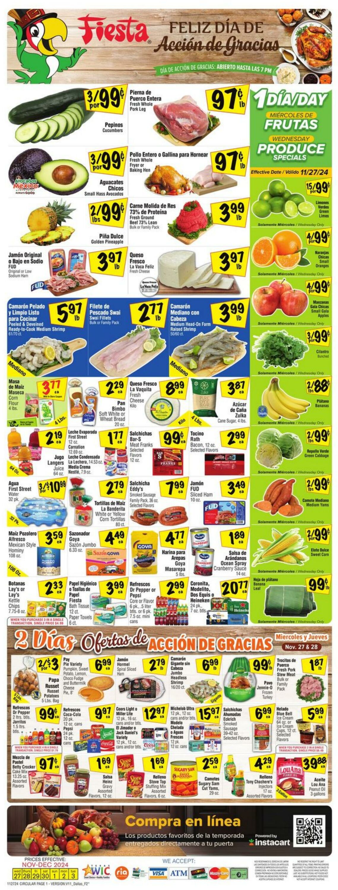 Weekly ad Fiesta Mart 11/27/2024 - 12/03/2024