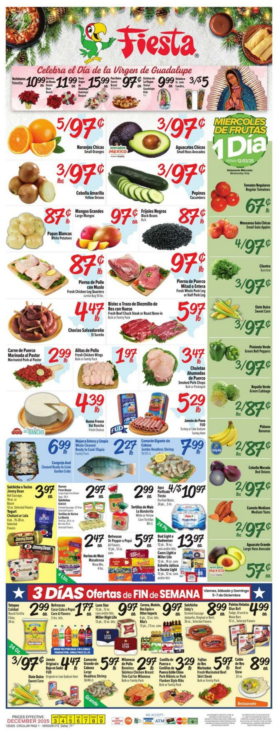 Weekly ad Fiesta Mart 12/03/2025 - 12/09/2025
