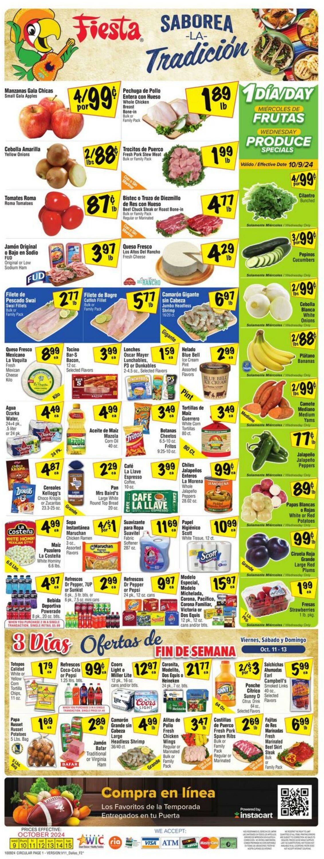 Weekly ad Fiesta Mart 10/09/2024 - 10/15/2024