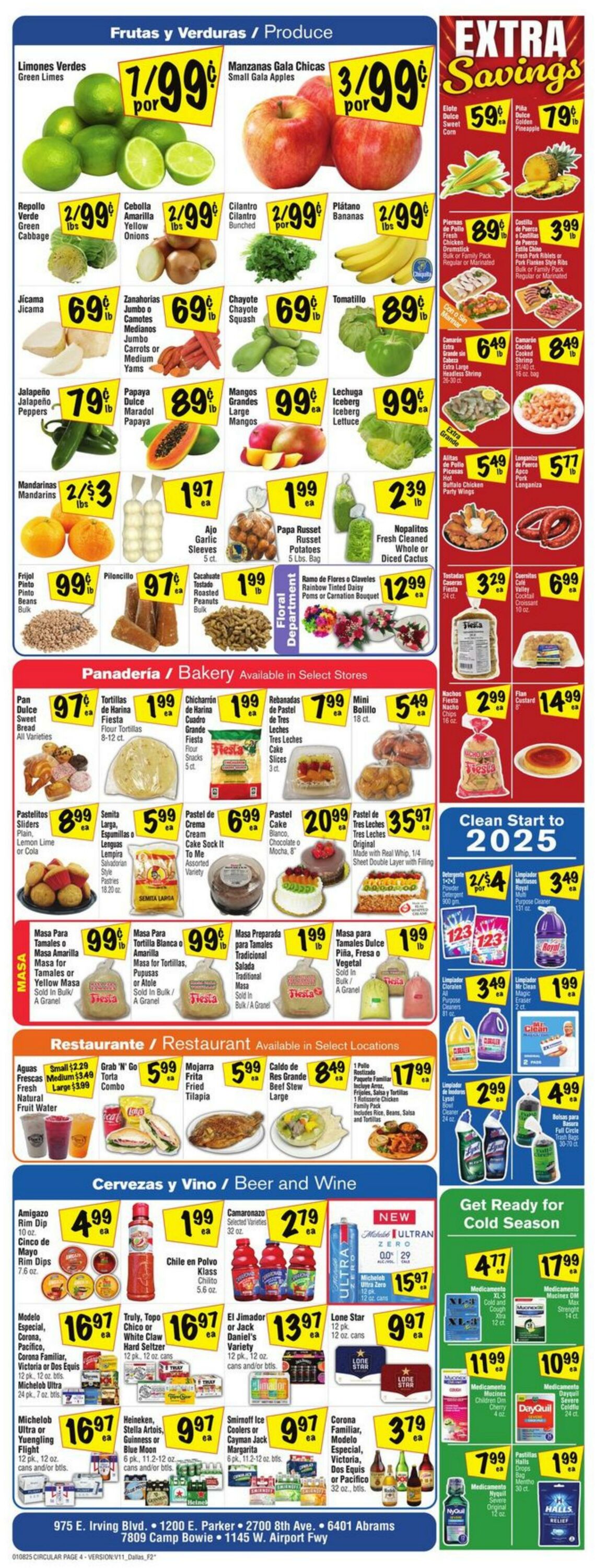 Weekly ad Fiesta Mart 01/08/2025 - 01/14/2025