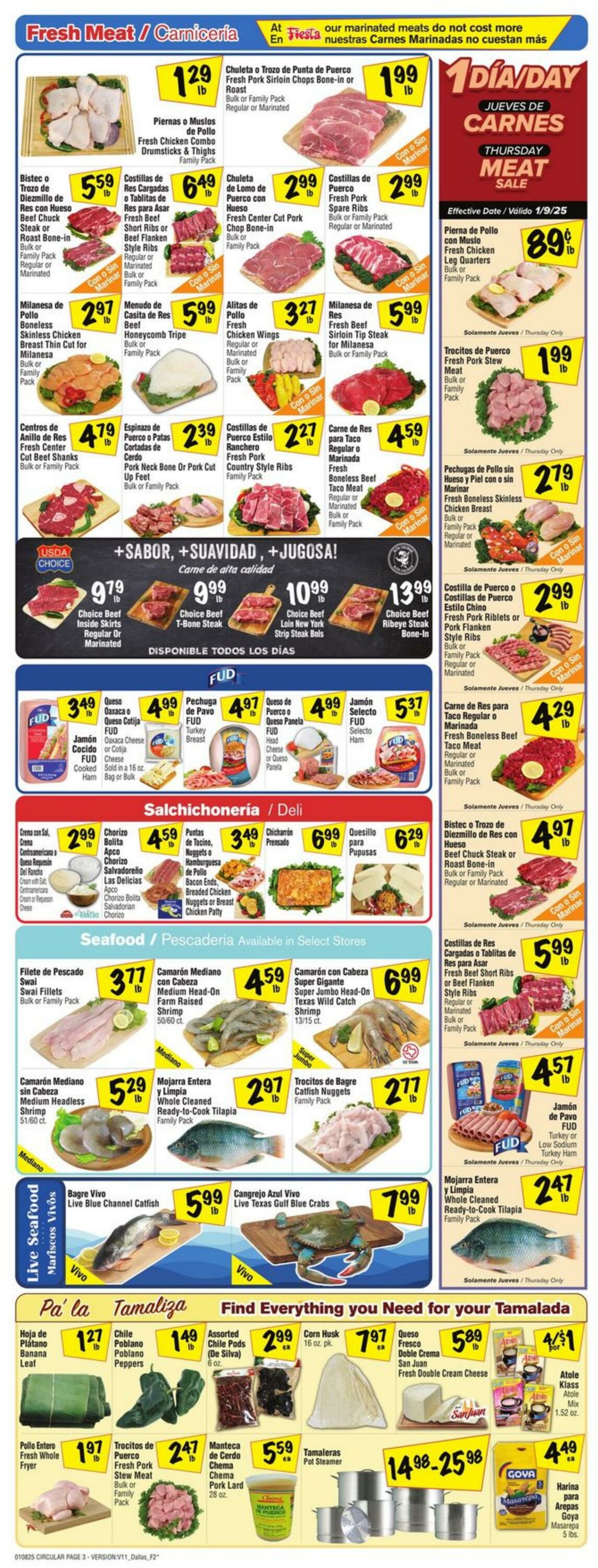 Weekly ad Fiesta Mart 01/08/2025 - 01/14/2025