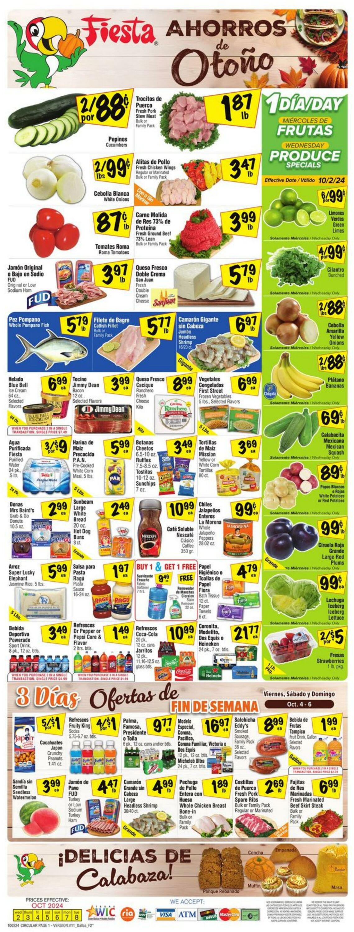 Weekly ad Fiesta Mart 10/02/2024 - 10/08/2024