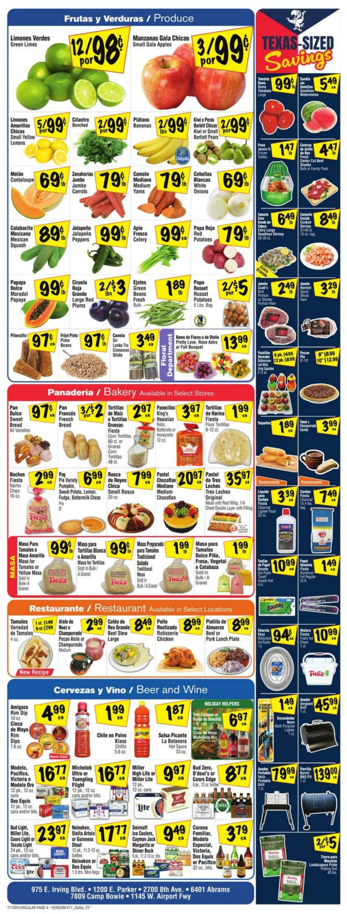 Weekly ad Fiesta Mart 11/13/2024 - 11/19/2024