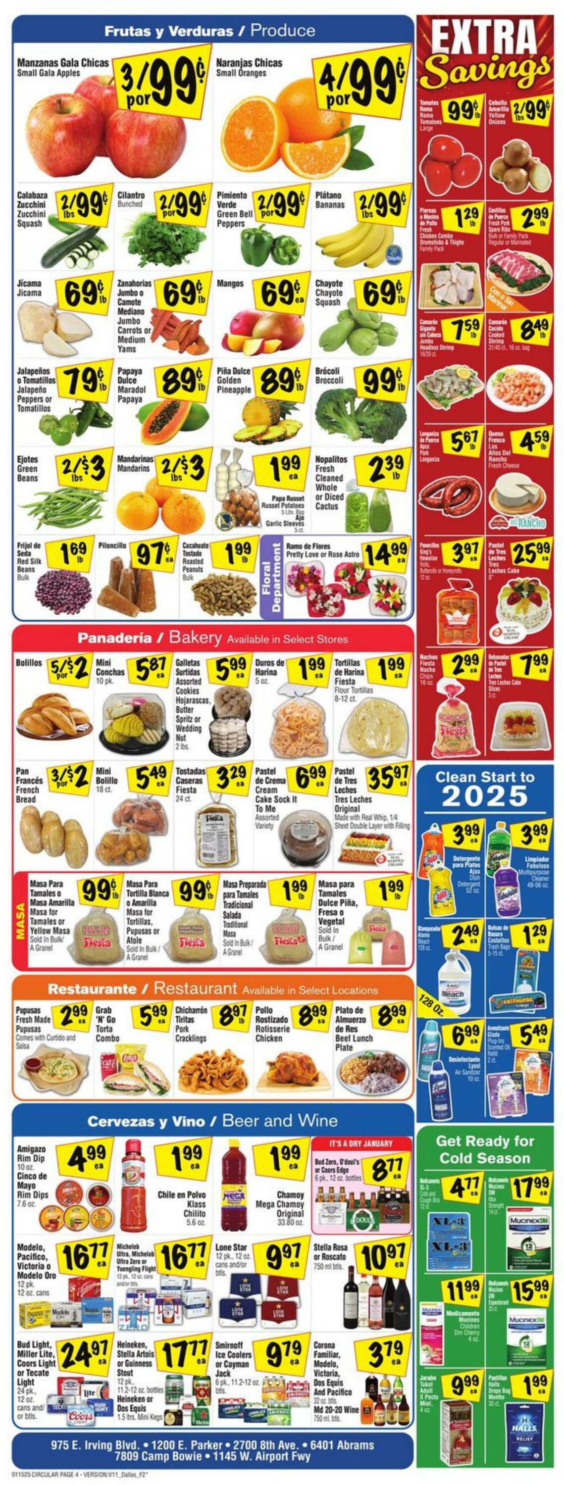 Weekly ad Fiesta Mart 01/15/2025 - 01/21/2025