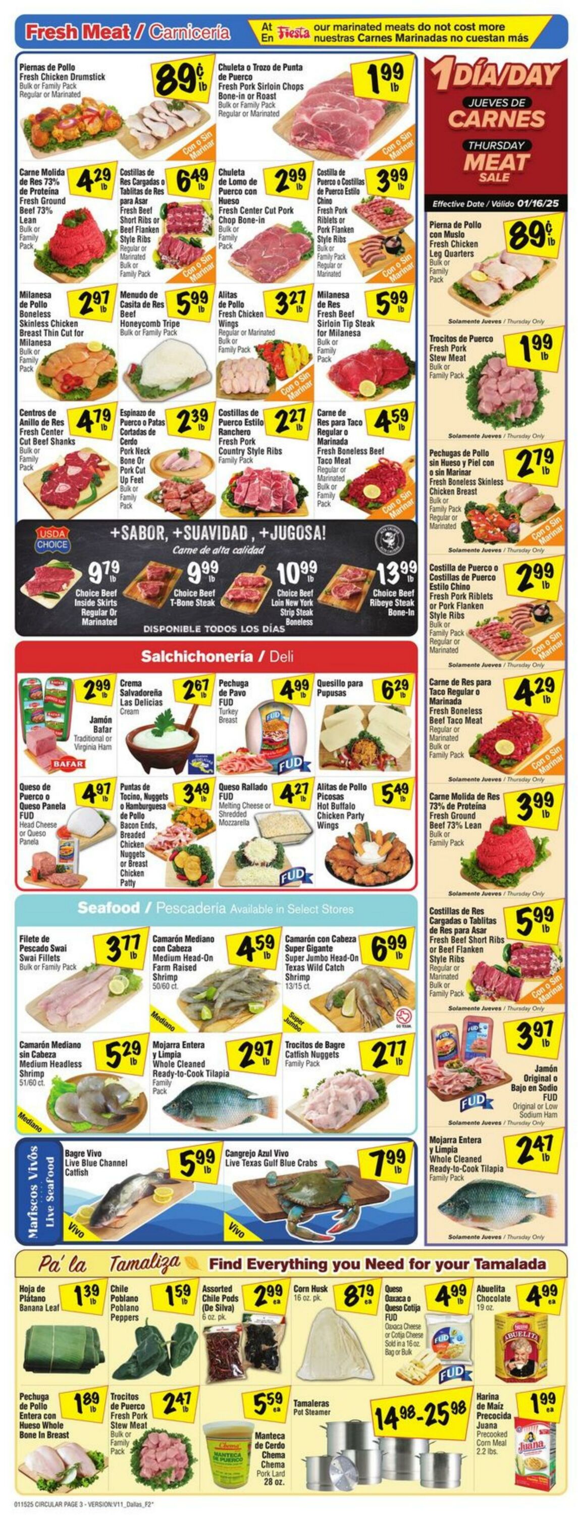 Weekly ad Fiesta Mart 01/15/2025 - 01/21/2025