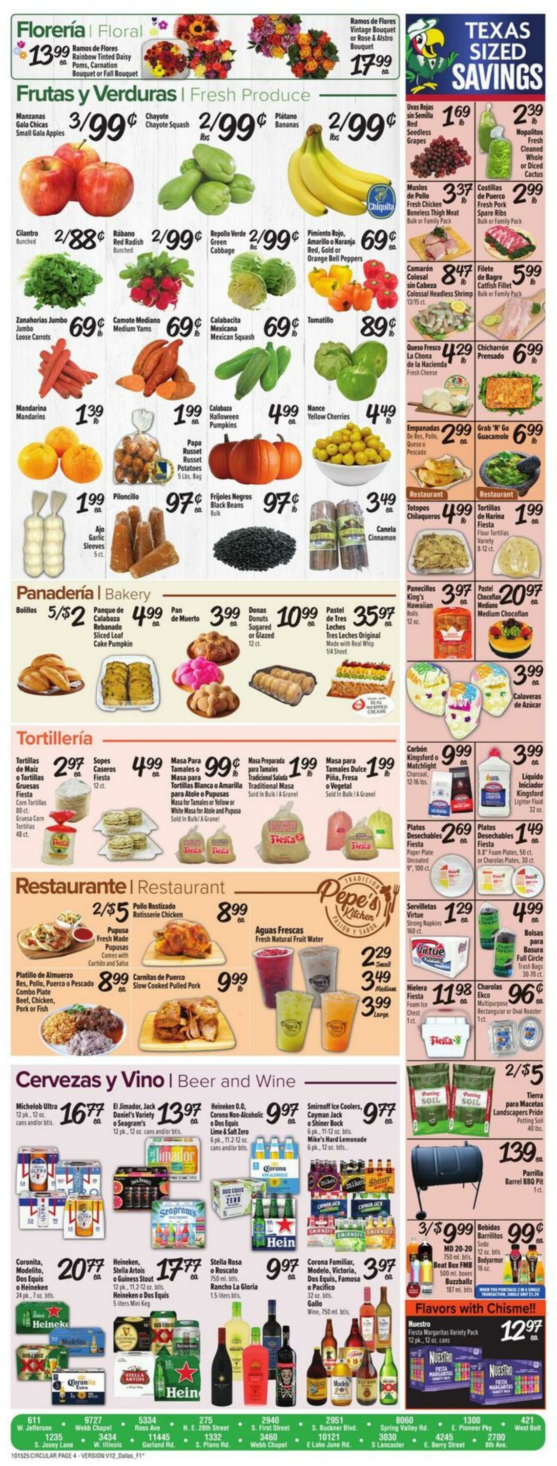 Weekly ad Fiesta Mart 10/15/2025 - 10/21/2025