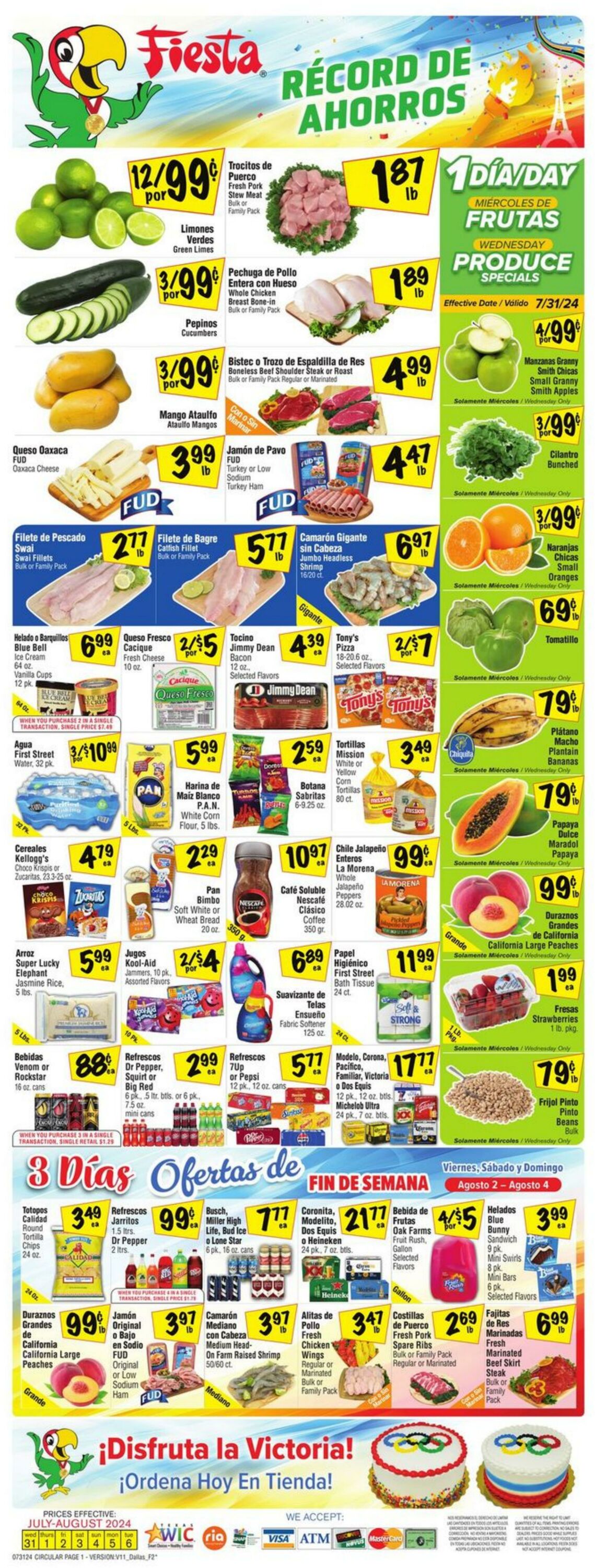 Weekly ad Fiesta Mart 07/31/2024 - 08/06/2024