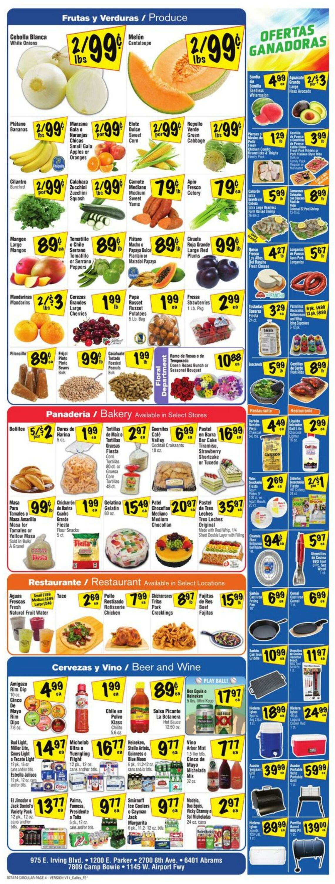 Weekly ad Fiesta Mart 07/31/2024 - 08/06/2024