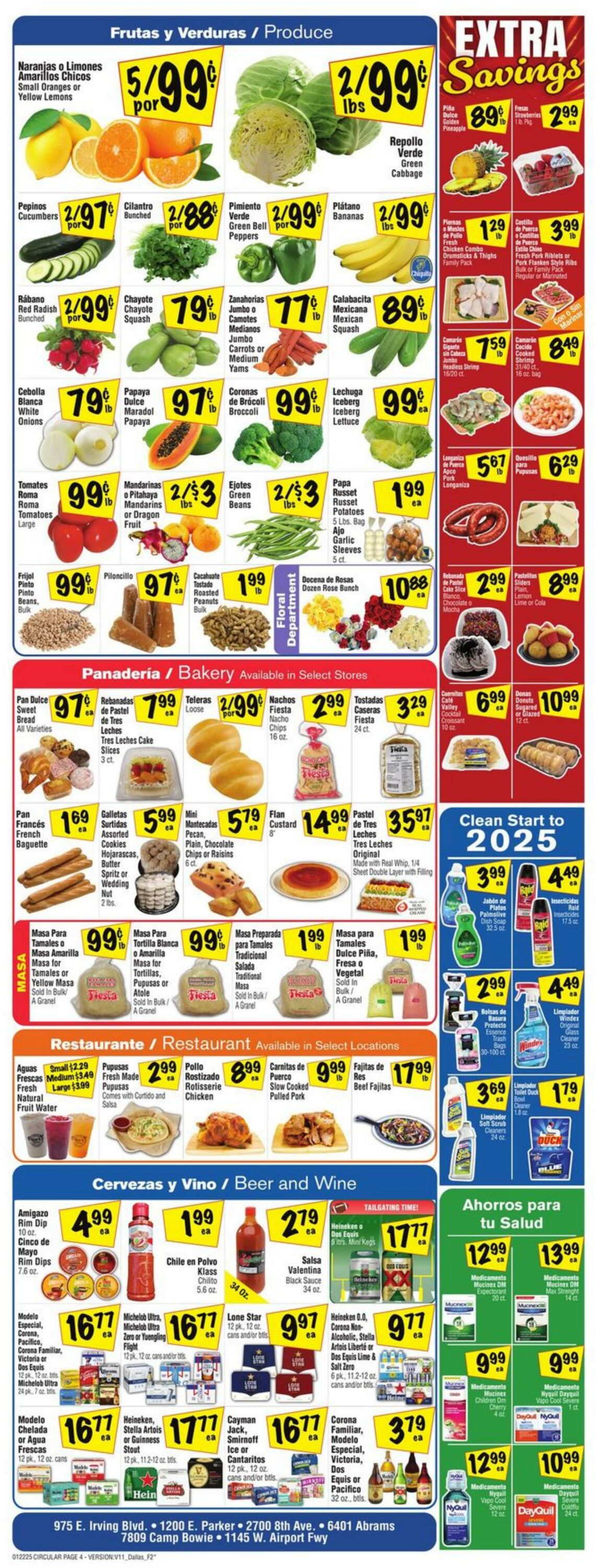 Weekly ad Fiesta Mart 01/22/2025 - 01/28/2025