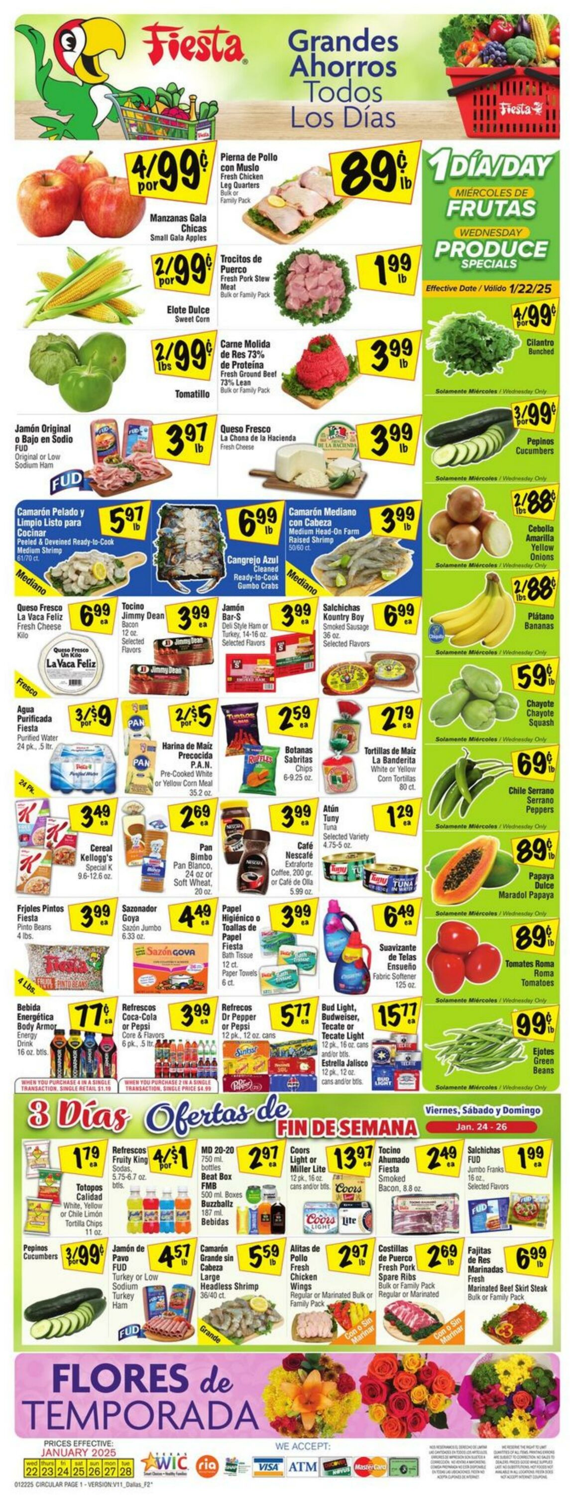 Weekly ad Fiesta Mart 01/22/2025 - 01/28/2025