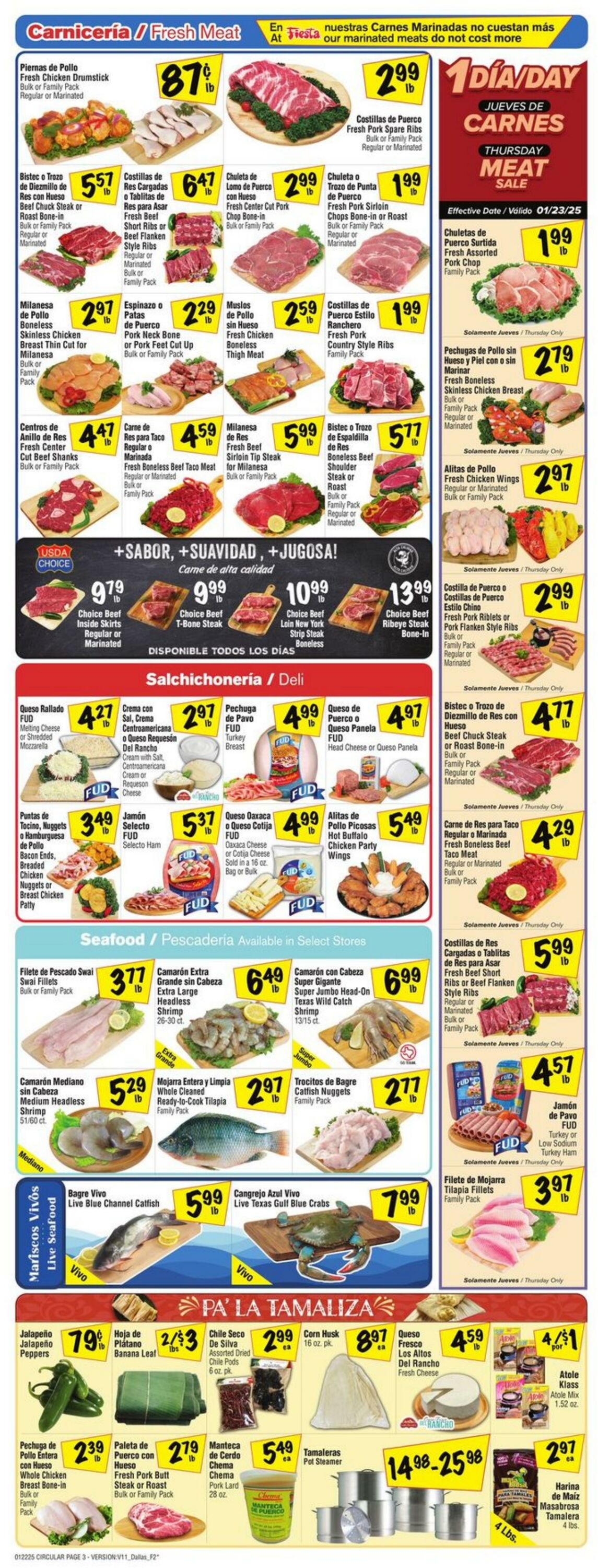 Weekly ad Fiesta Mart 01/22/2025 - 01/28/2025