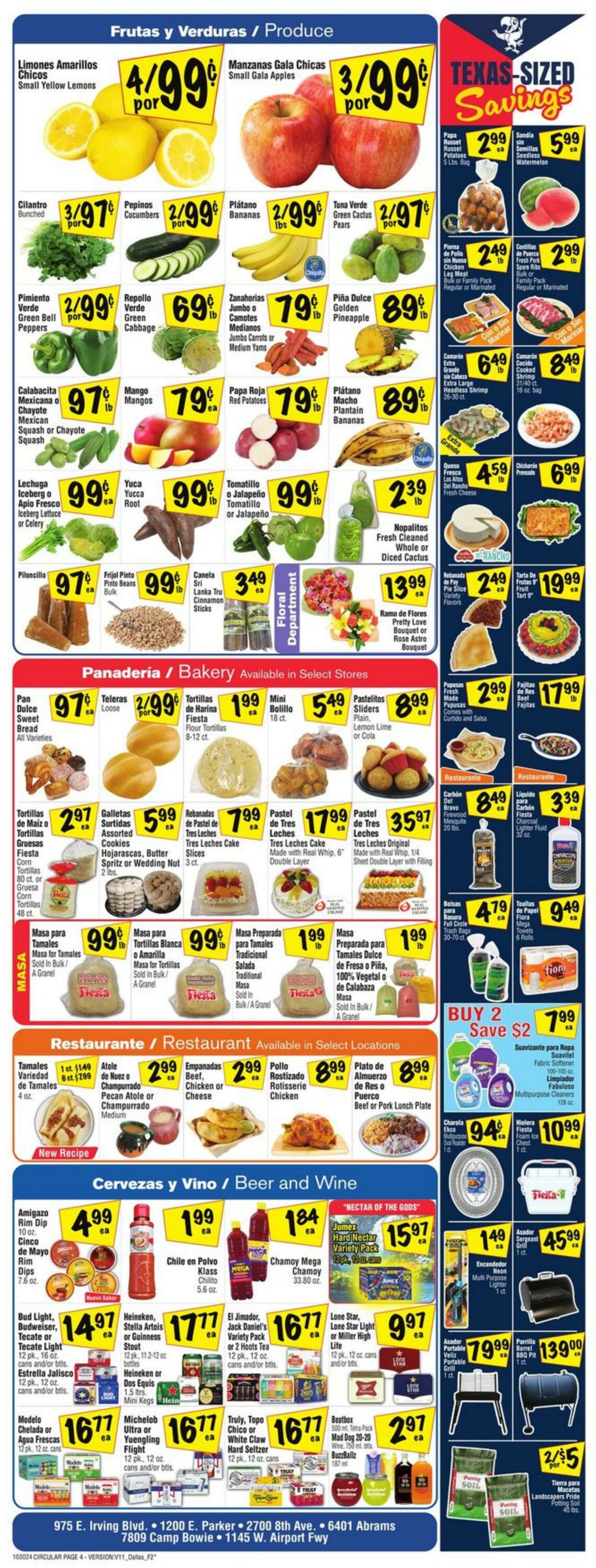 Weekly ad Fiesta Mart 10/30/2024 - 11/05/2024