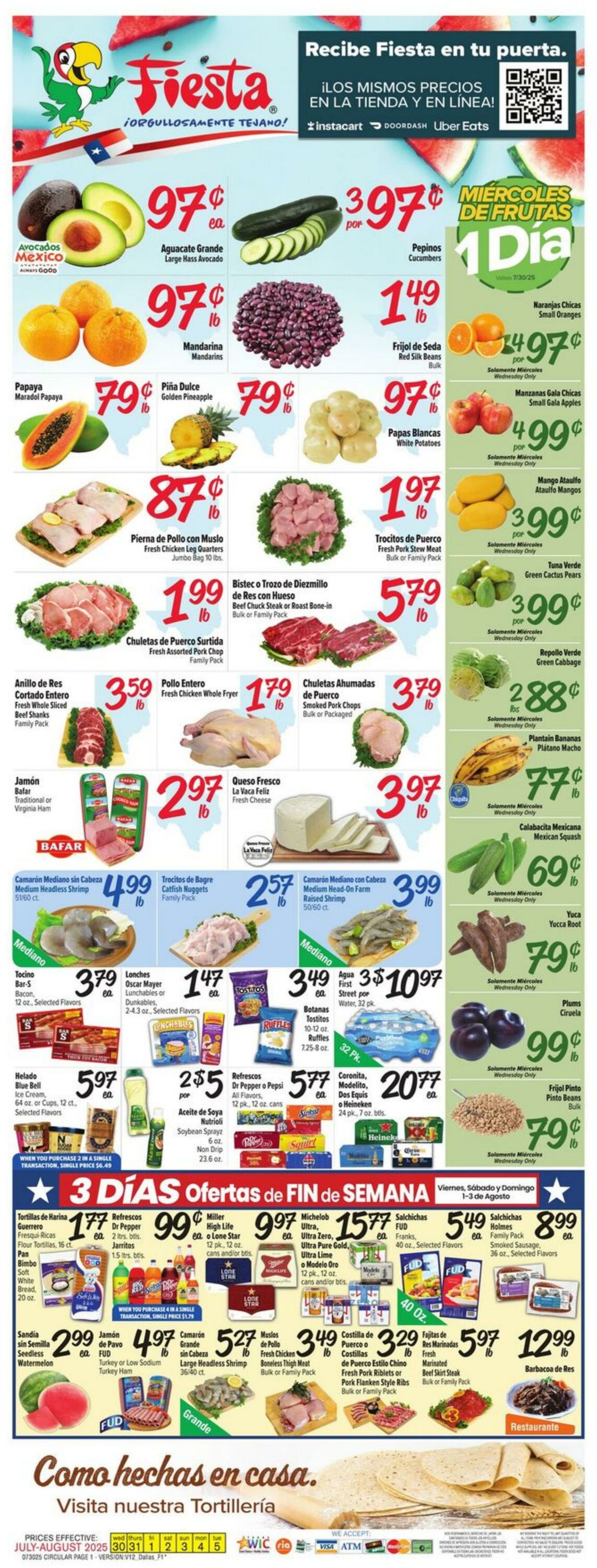 Weekly ad Fiesta Mart 07/30/2025 - 08/05/2025
