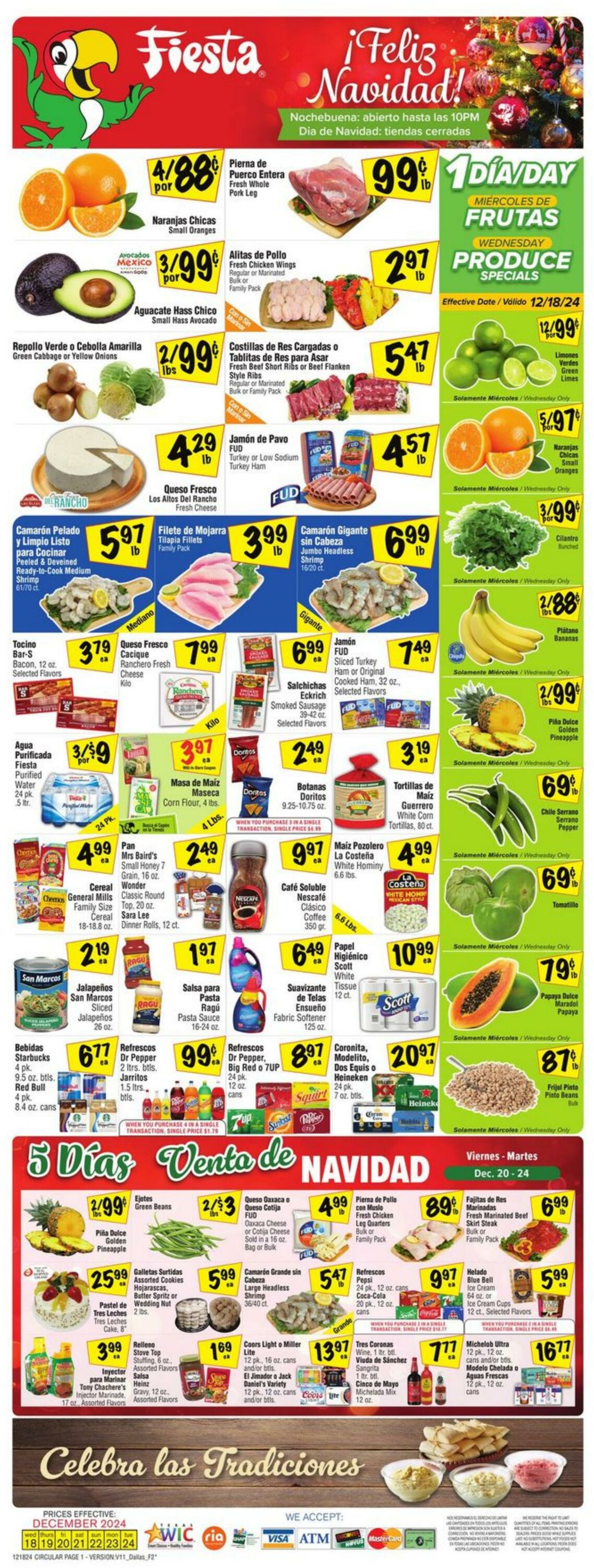 Weekly ad Fiesta Mart 12/18/2024 - 12/24/2024