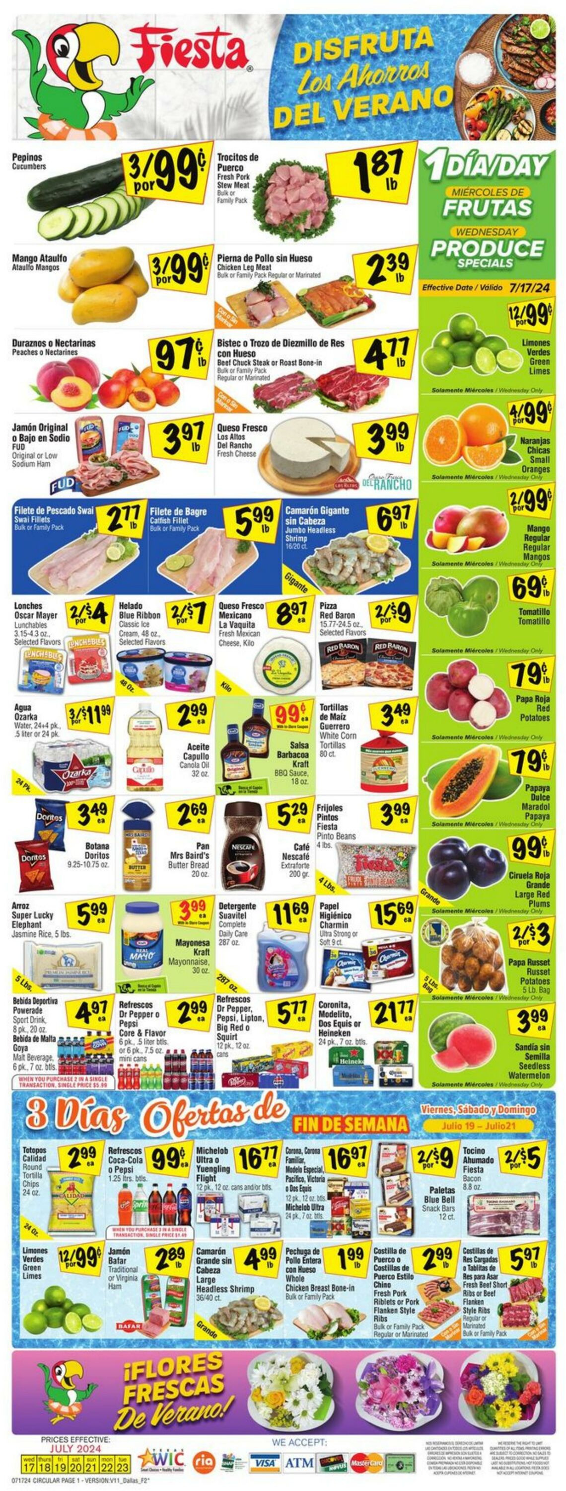 Weekly ad Fiesta Mart 07/17/2024 - 07/23/2024