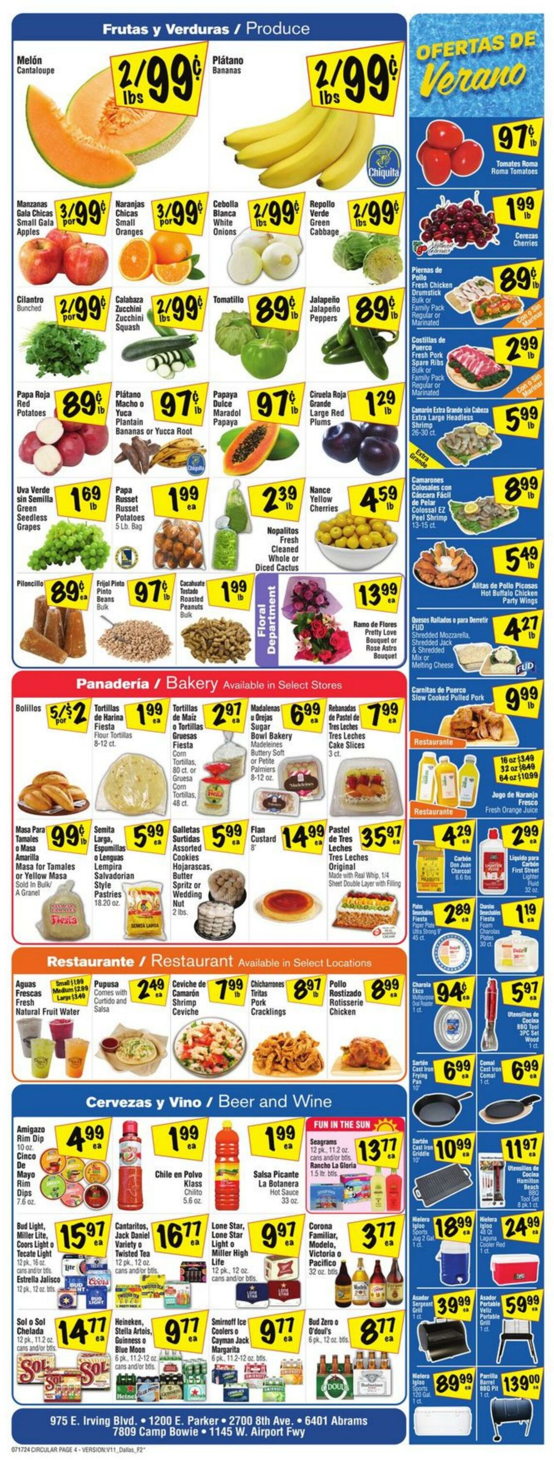 Weekly ad Fiesta Mart 07/17/2024 - 07/23/2024