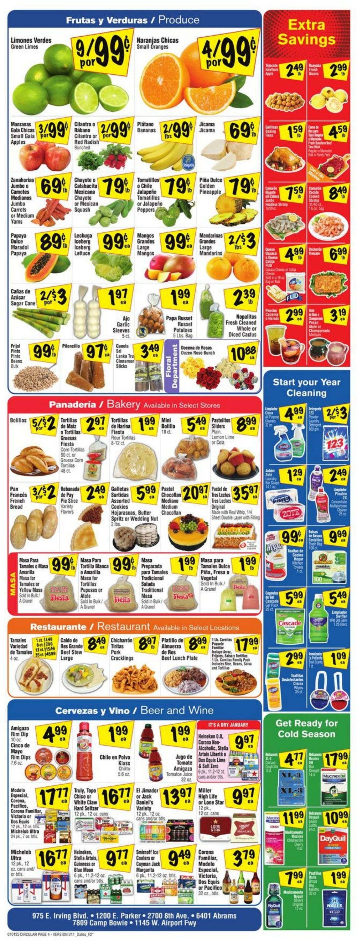 Weekly ad Fiesta Mart 01/01/2025 - 01/07/2025