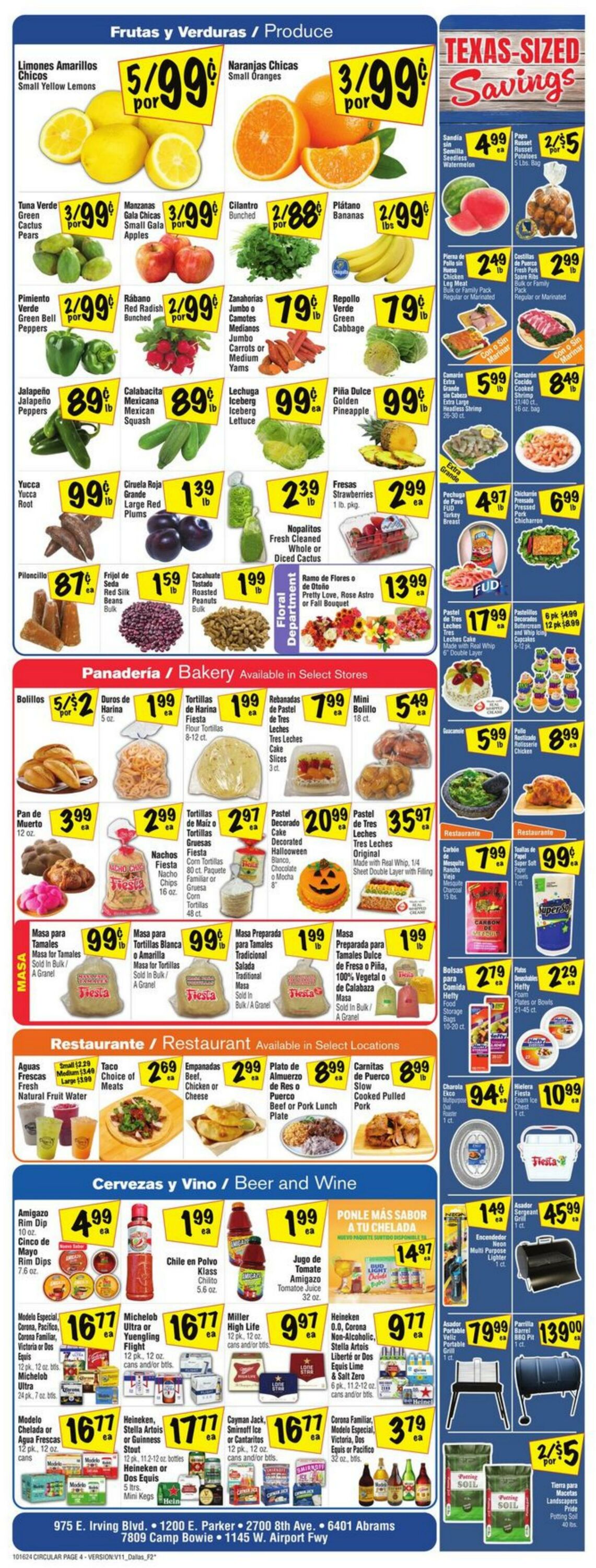 Weekly ad Fiesta Mart 10/16/2024 - 10/22/2024