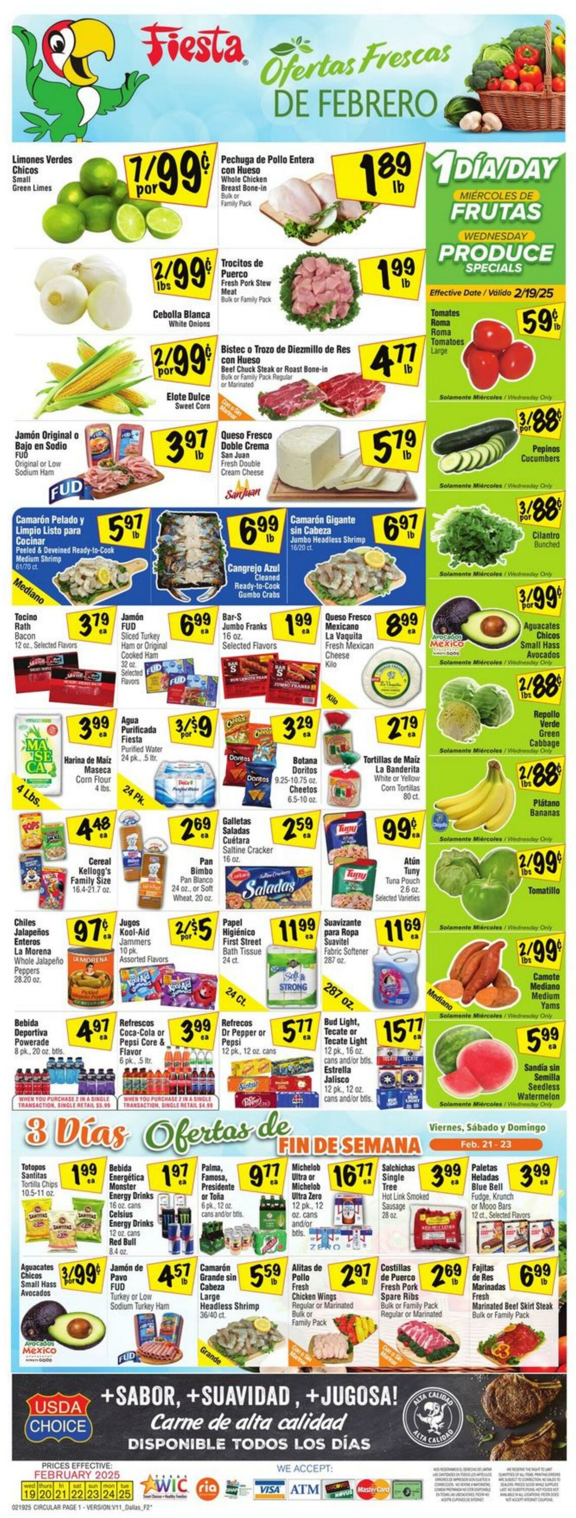 Weekly ad Fiesta Mart 02/19/2025 - 02/25/2025