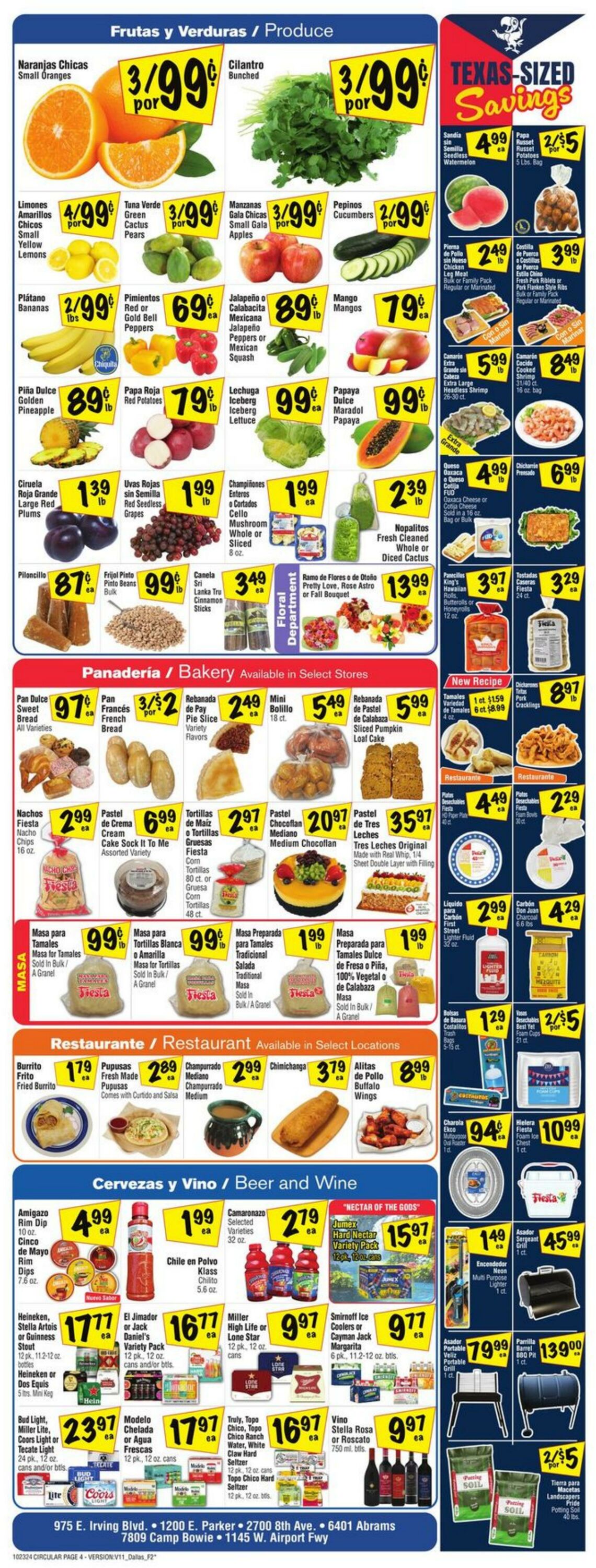 Weekly ad Fiesta Mart 10/23/2024 - 10/29/2024