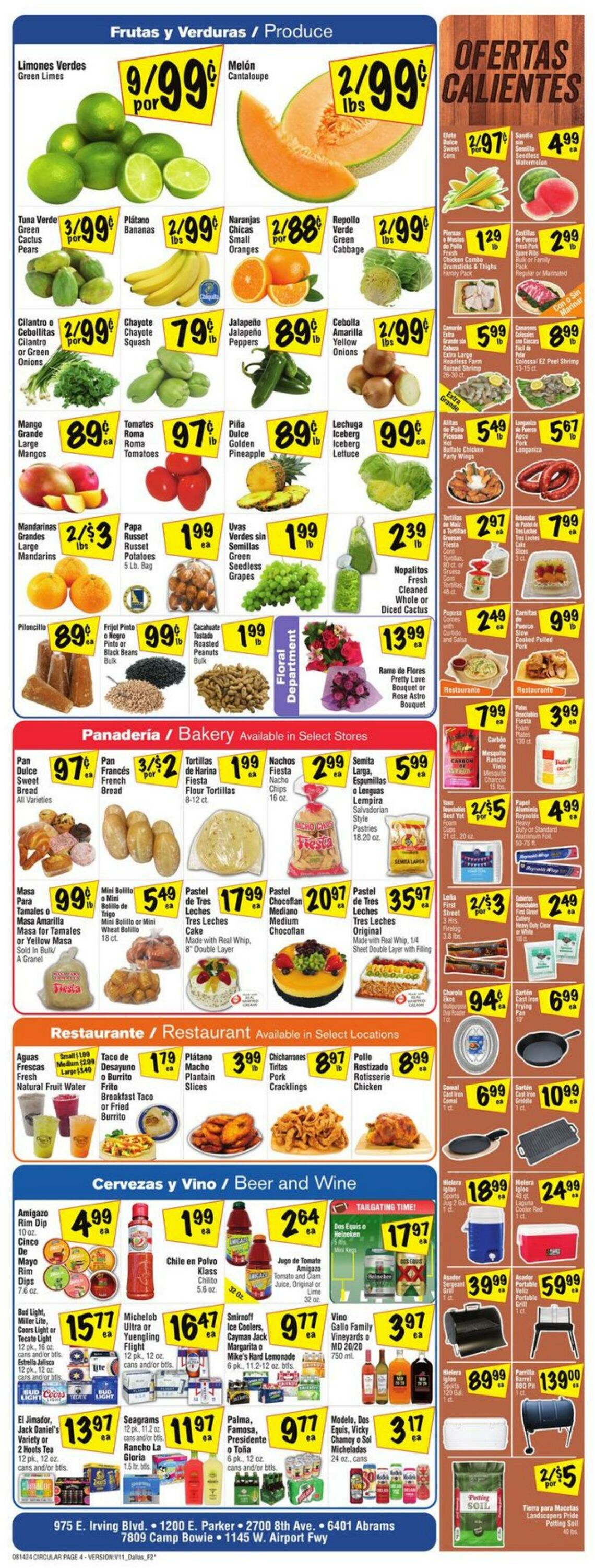 Weekly ad Fiesta Mart 08/14/2024 - 08/20/2024