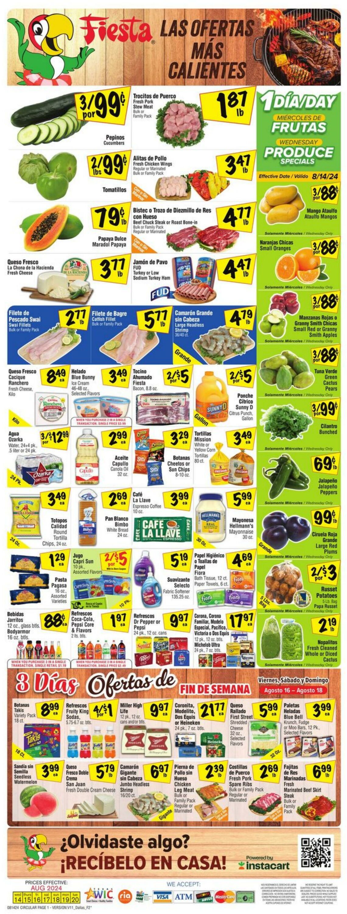 Weekly ad Fiesta Mart 08/14/2024 - 08/20/2024