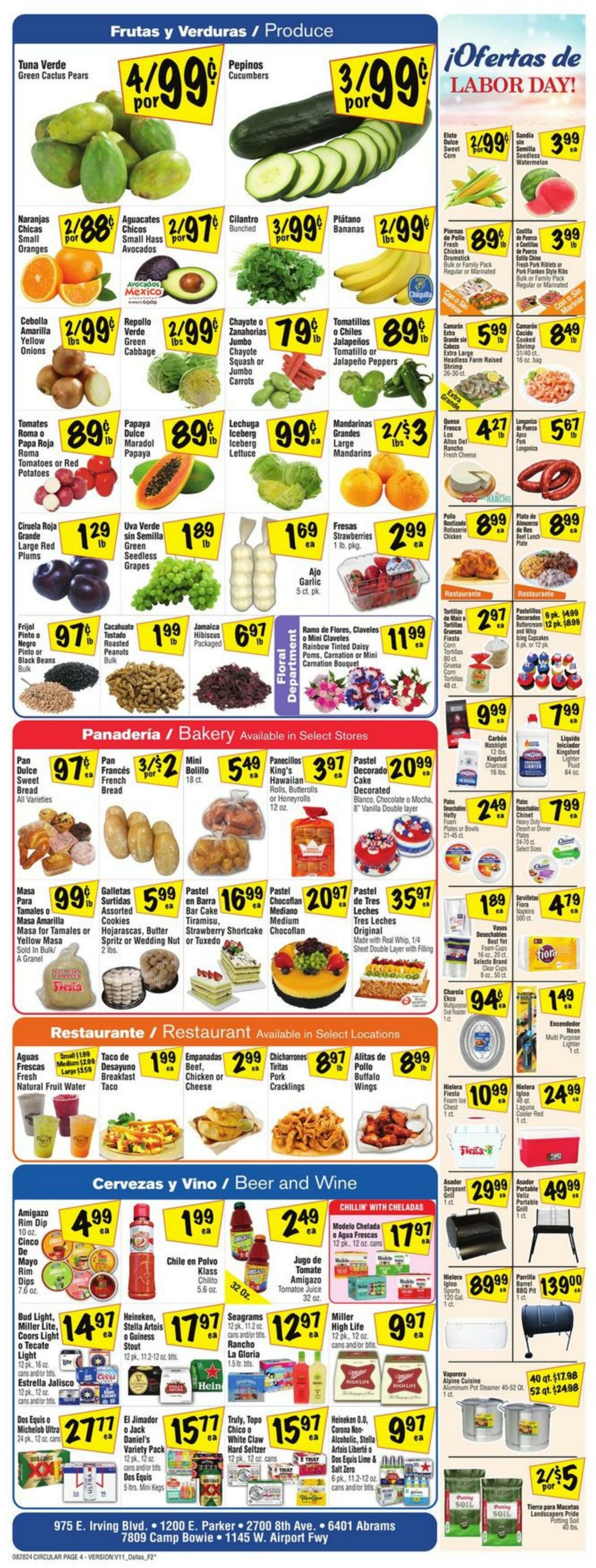 Weekly ad Fiesta Mart 08/28/2024 - 09/03/2024