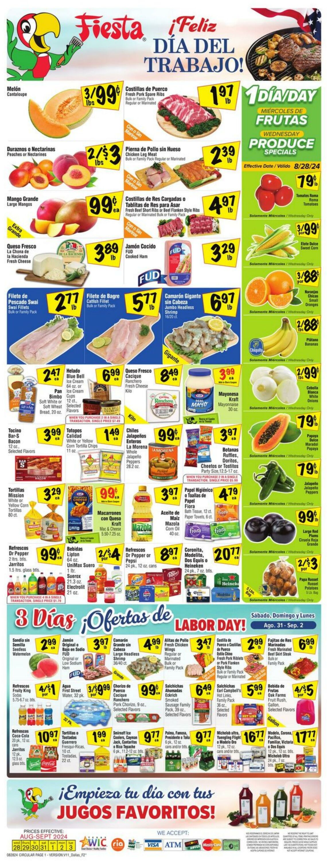 Weekly ad Fiesta Mart 08/28/2024 - 09/03/2024