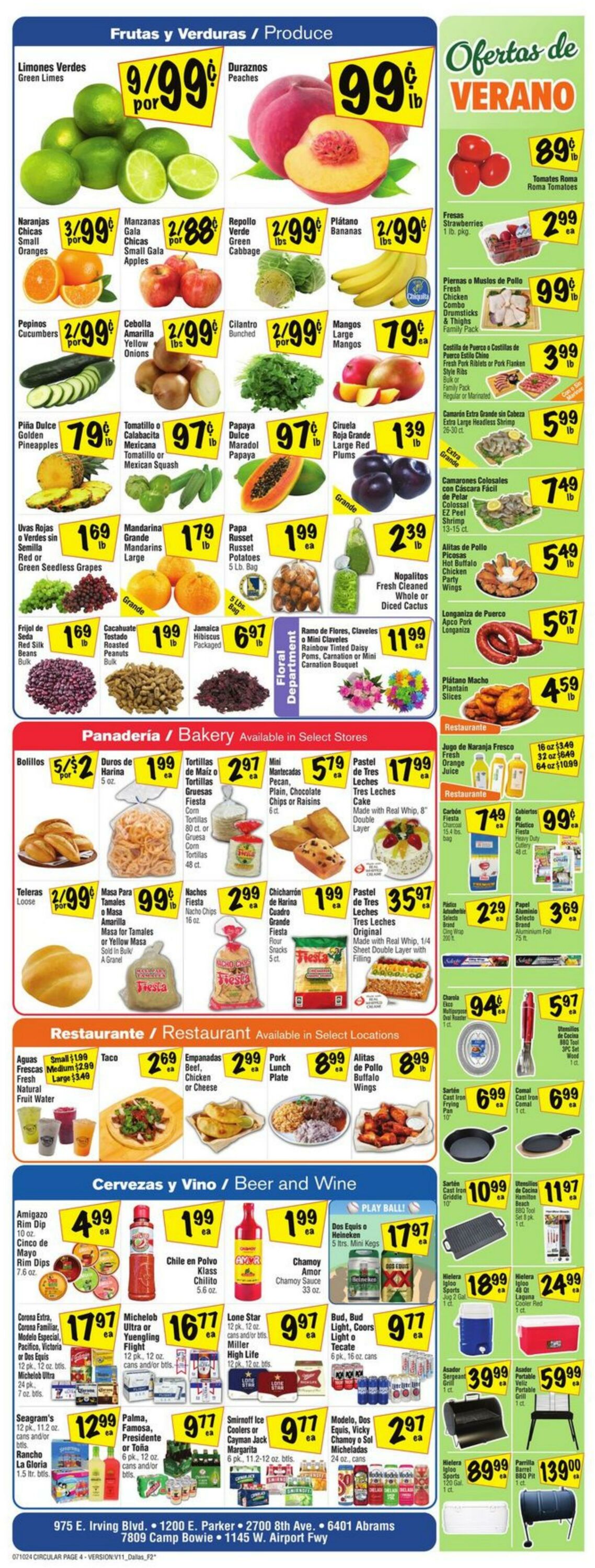 Weekly ad Fiesta Mart 07/10/2024 - 07/16/2024