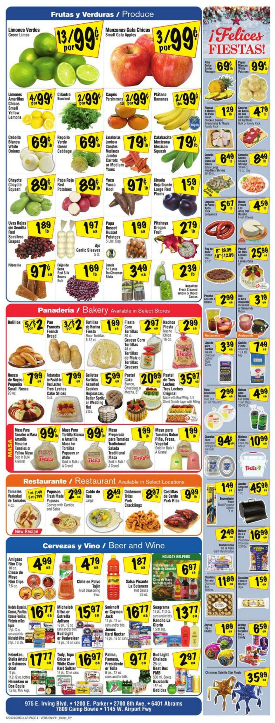 Weekly ad Fiesta Mart 12/04/2024 - 12/10/2024