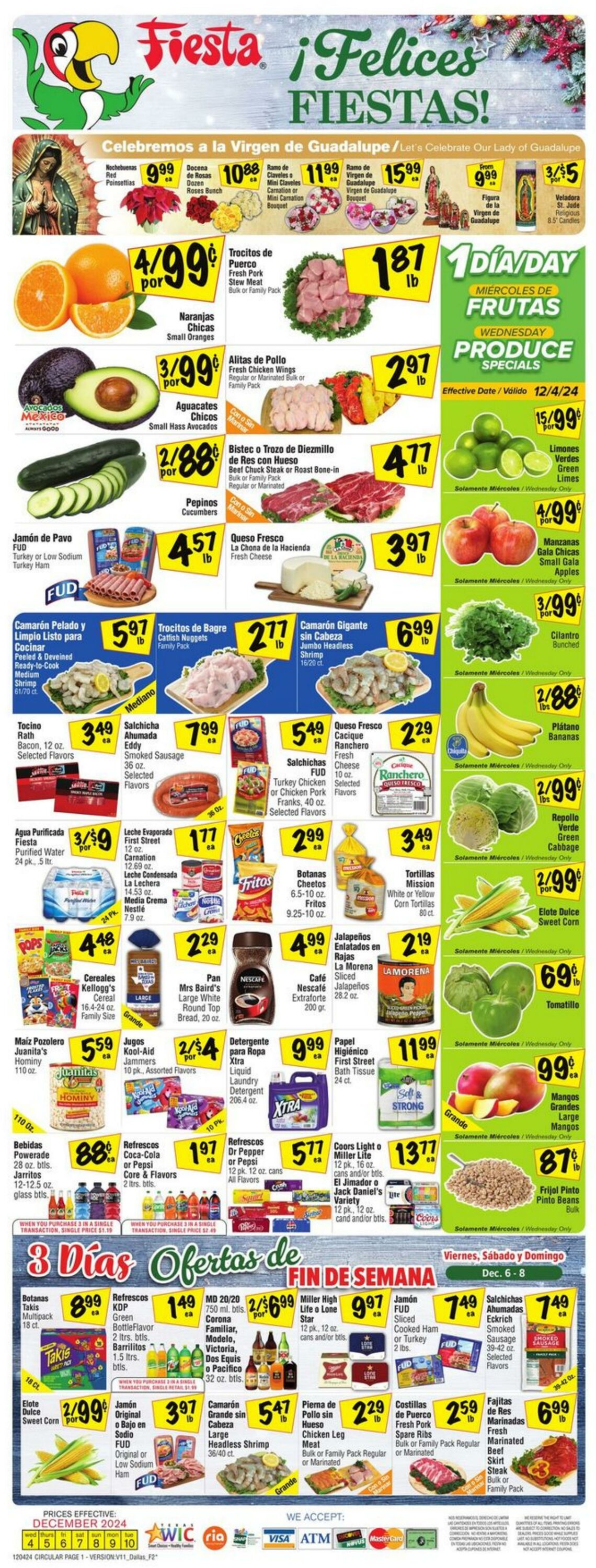 Weekly ad Fiesta Mart 12/04/2024 - 12/10/2024