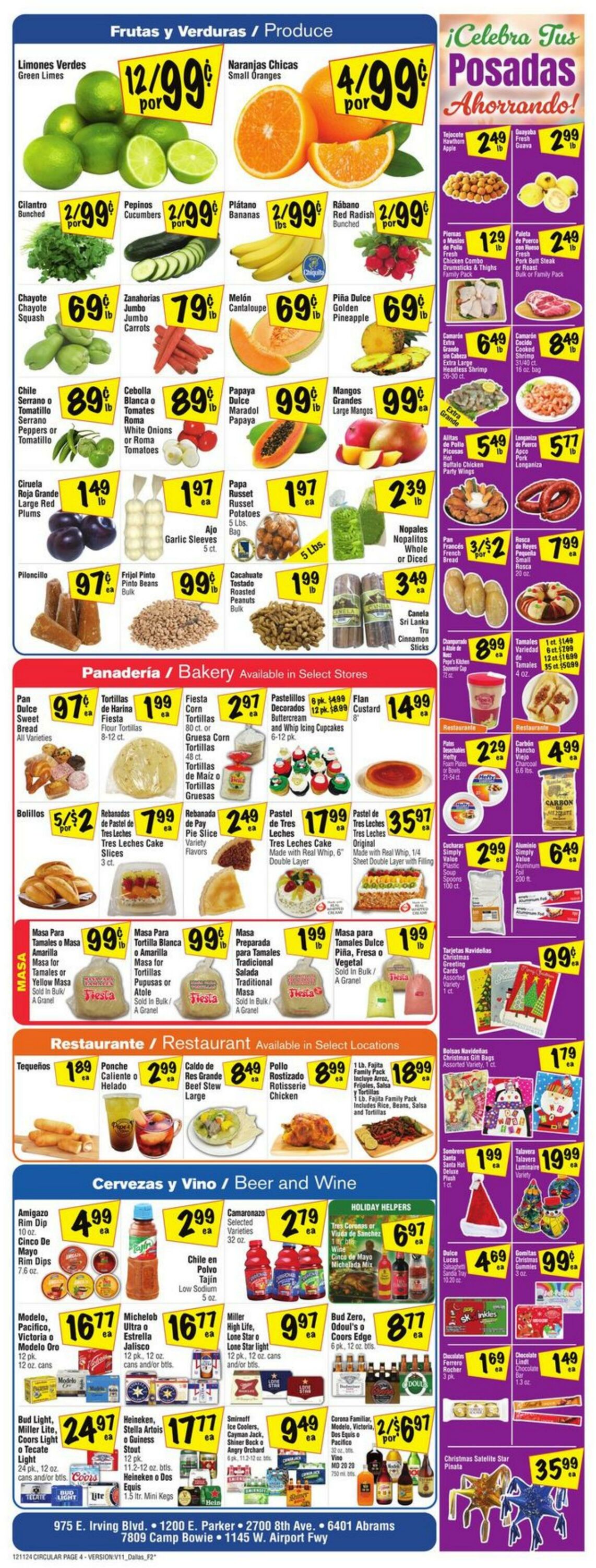 Weekly ad Fiesta Mart 12/11/2024 - 12/17/2024